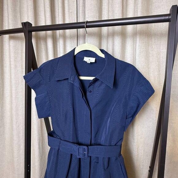 Tuckernuck | Size L | Chloe Dress in Navy Blue ($298) - Picture 4 of 6